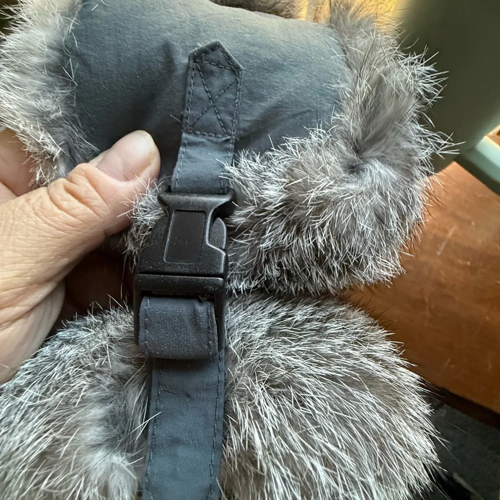 Mad Bomber  Hat Large Trapper Fake  Fur Lined Snap Button Pilot Cap - Picture 7 of 13